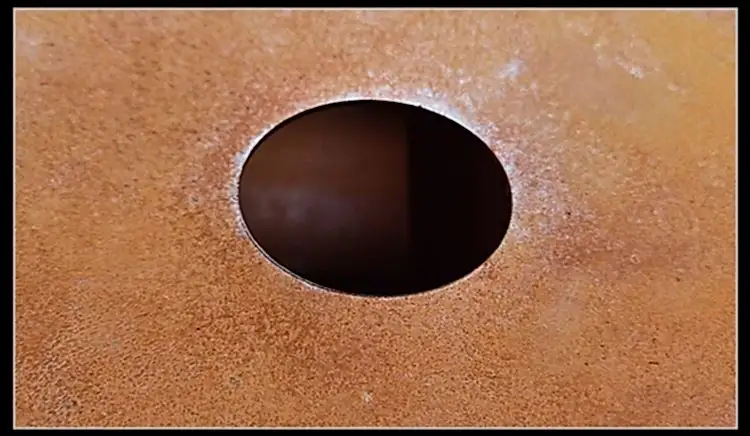 GN-BBQ-222 Corten Barbecue Grill with Trapezoid Base-Airflow Hole