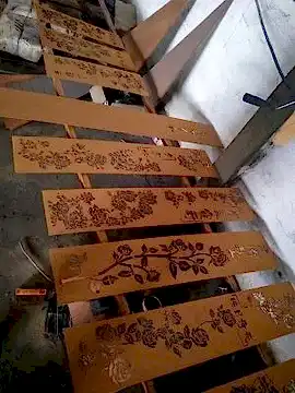 Bina Dekorasyonu için Corten Çelik Ekran Duvar