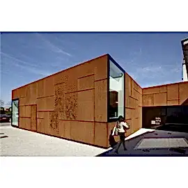 Korten çelik duvar kaplama