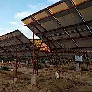 Çift sütun güneş pv paneli montaj braketleri