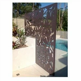 Lazer Kesim Metal Freestanding Ekranlar Eskrim