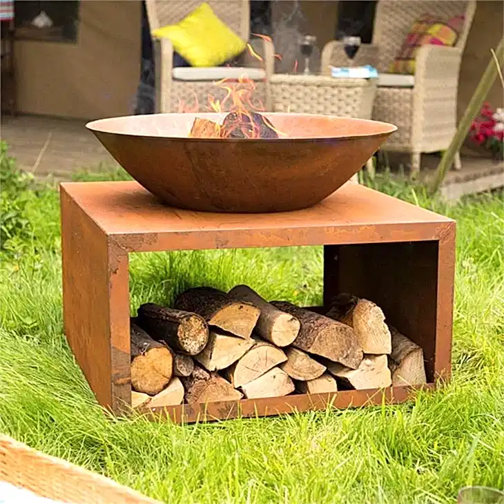 Corten Çelik Düşük Duman Ateş Çukuru GN-FP -304