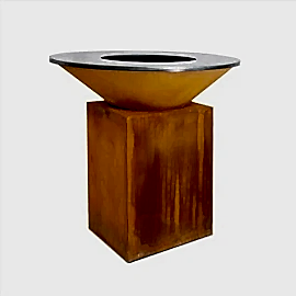 Yanan Pust Korden Çelik Şömine Barbekü