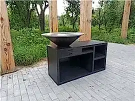 Klasik Metal Art Corten Çelik Metal Barbekü