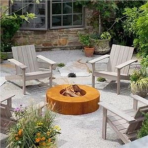 Corten Çelik Yuvarlak Ateş Çukuru Gn-FP -303