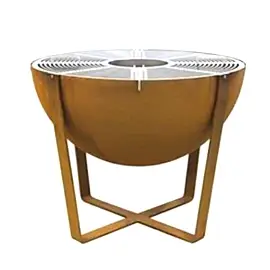 Barbekü Izgara Ahşap ve Kömür Yakıt Korden Çelik Ateş Çukuru Barbekü Izgara