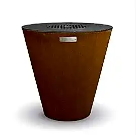 Hafif Çelik Pişirme Plakalı Corten Çelik Barbekü Izgarası