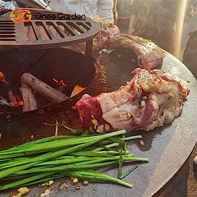 Corten Çelik Barbekü Izgara Dış Mekan Özelleştirilmiş