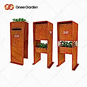 Corten Çelik Posta Kutuları Suya Dayanıklı