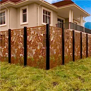 Corten Çelik Gizlilik Ekranı Bahçe Bölücü