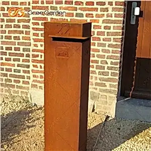 Özel İmalat Corten Çelik Posta Kutuları
