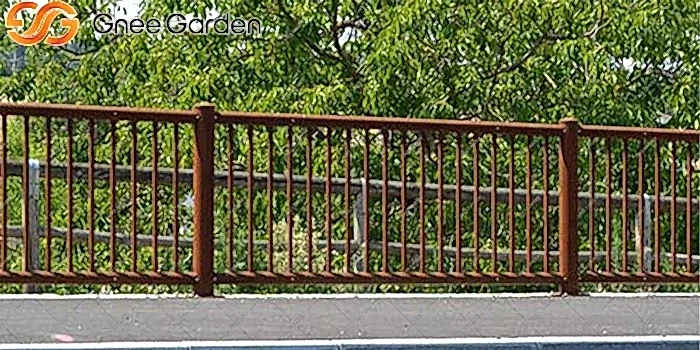 Corten Steel modern fence