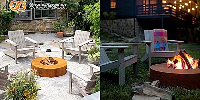 Corten steel fire pit Corten steel fire pit